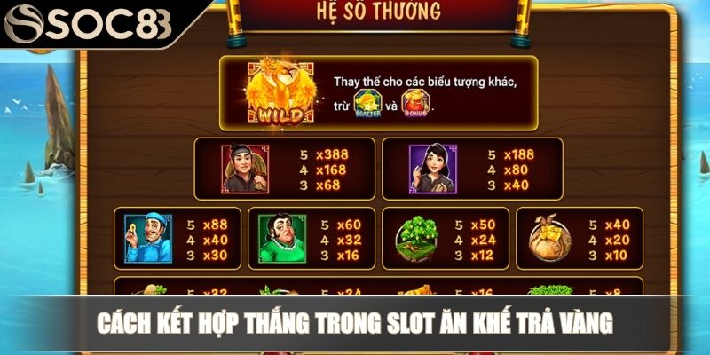 Cách kết hợp thắng trong slot Ăn Khế Trả Vàng