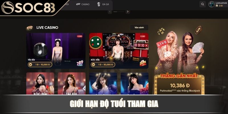 Giới hạn độ tuổi tham gia