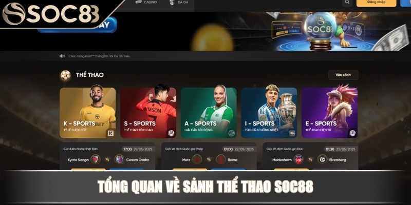 Tổng quan về sảnh thể thao Soc88