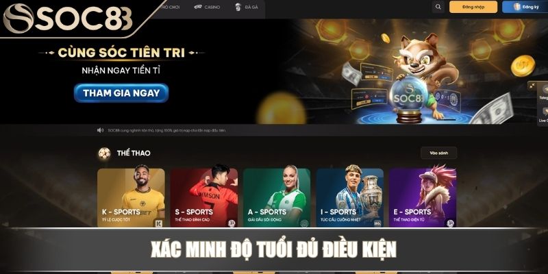 Xác minh độ tuổi đủ điều kiện