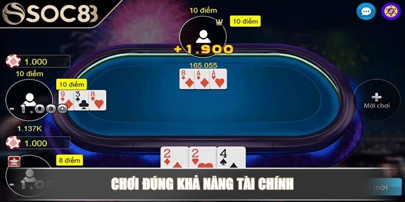 Chơi đúng khả năng tài chính